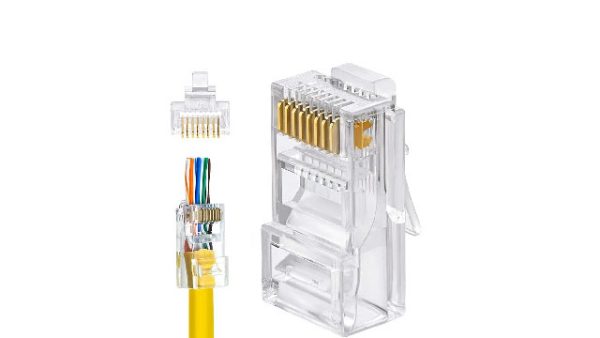 CAT6 network socket OPEN END model, pack of 100 سوکت شبکه CAT6 مدل OPEN END بسته 100 عددی