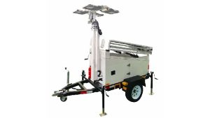 LED lighting tower model SH-MO-3380-4 برج روشنایی سیار LED مدل SH-MO-3380-4