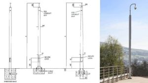 Pipe Camera Pole دکل دوربین لوله‌ای