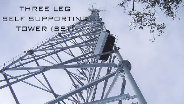 Self-standing tripod mast دکل خود ایستا سه‌پایه